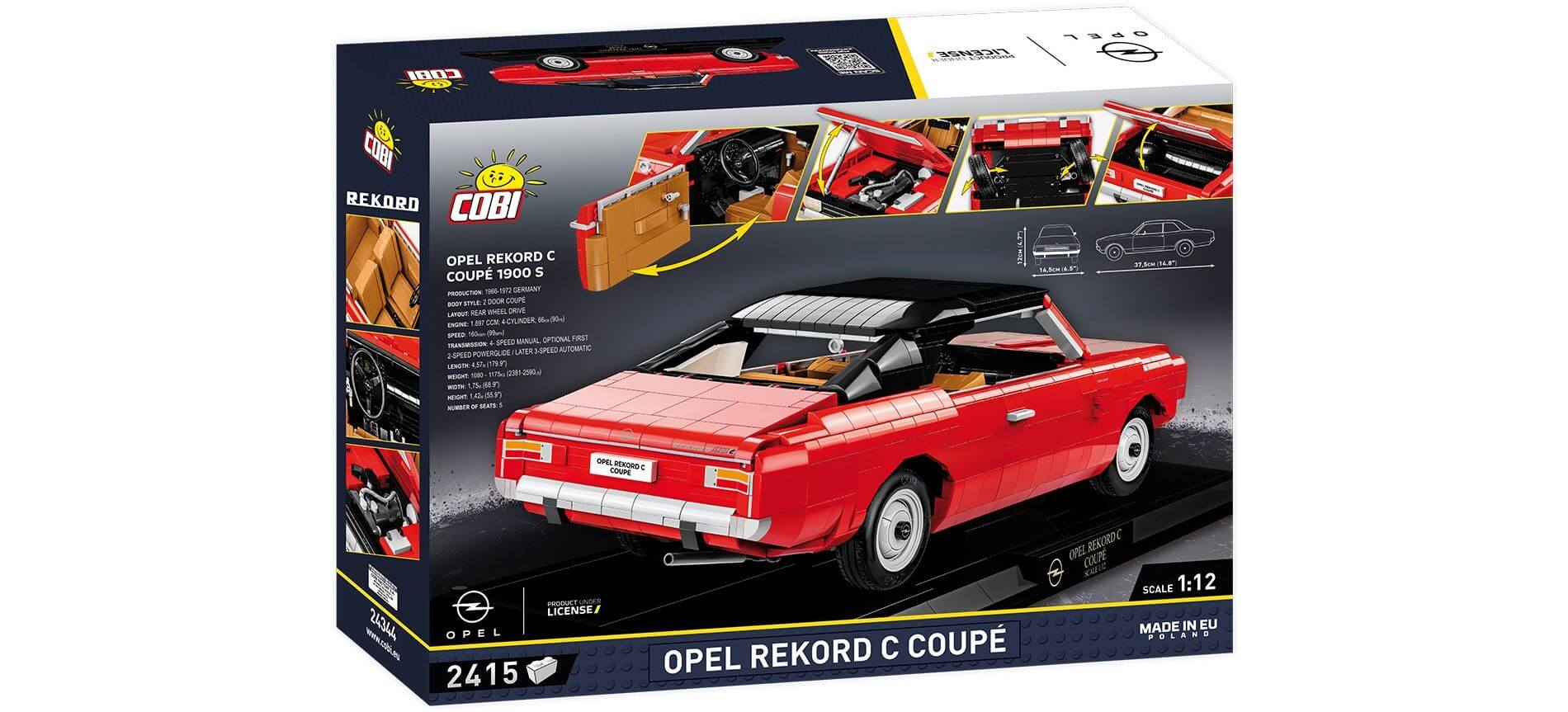 COBI 24344 OPEL REKORD C COUPE EXECUTIVE EDITION Toysngo