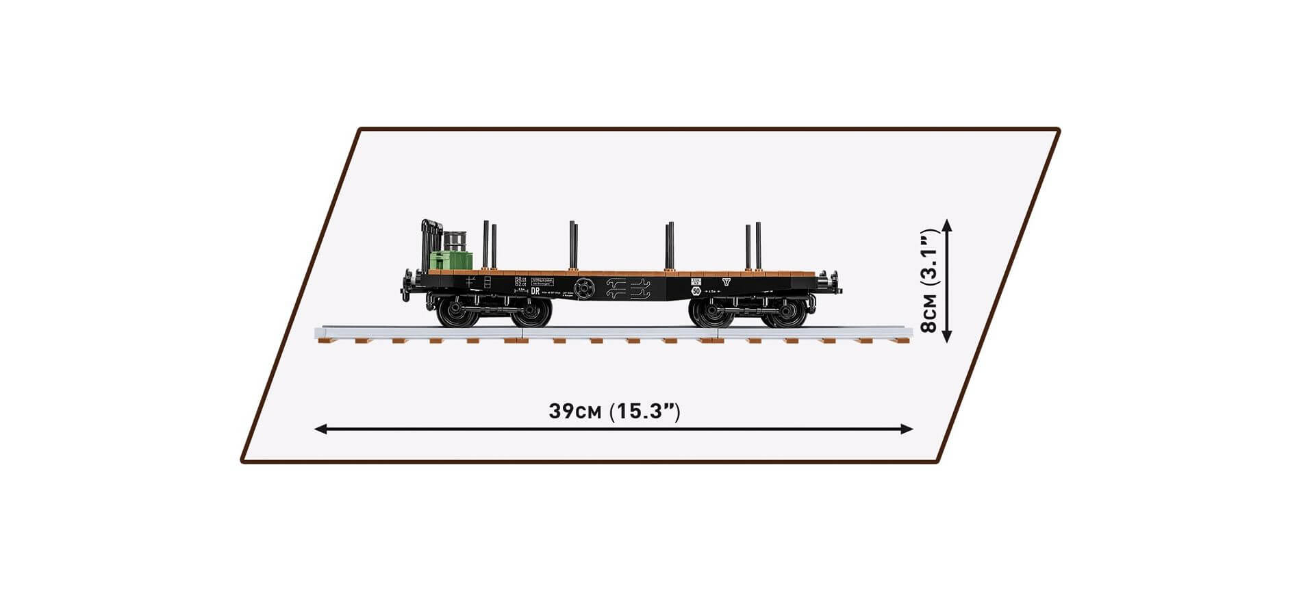 COBI 6284 WAGON PLATEFORME ALLEMAND TYPE SSYS Toysngo