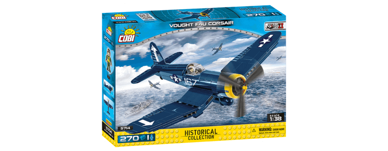 Cobi - 5523 - Vought F4U Corsair bleu - 245 pièces 1 personnage