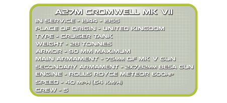 Char anglais A27M Cromwell MK VII - COBI-2454