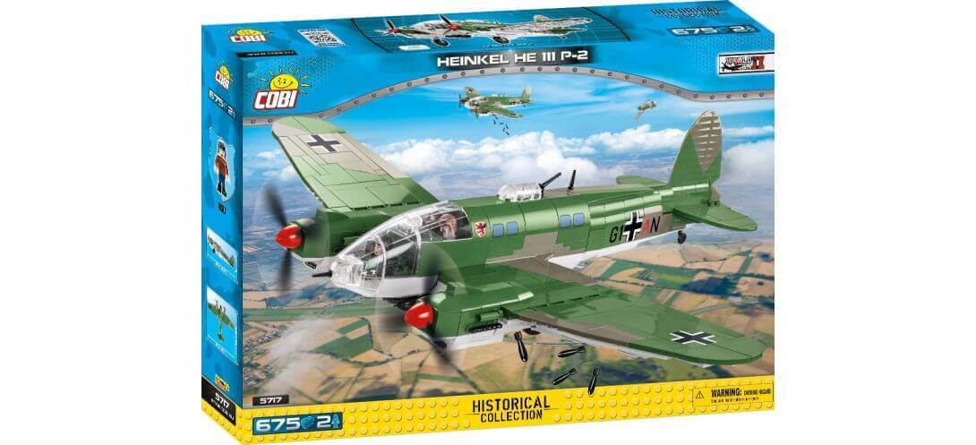 COBI Jouet de construction Avion Jet Heinkel He 111 P-2 5717 +