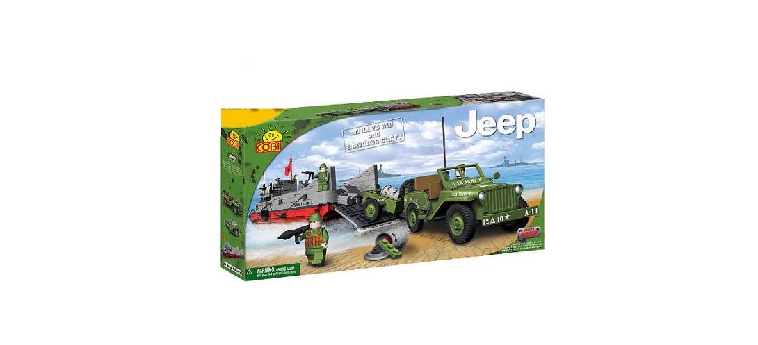 Jeep Willys MB et péniches de débarquement - COBI-24500