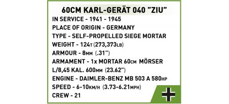 60 cm KARL GERÄT 040 	Ziu	 - COBI-2560